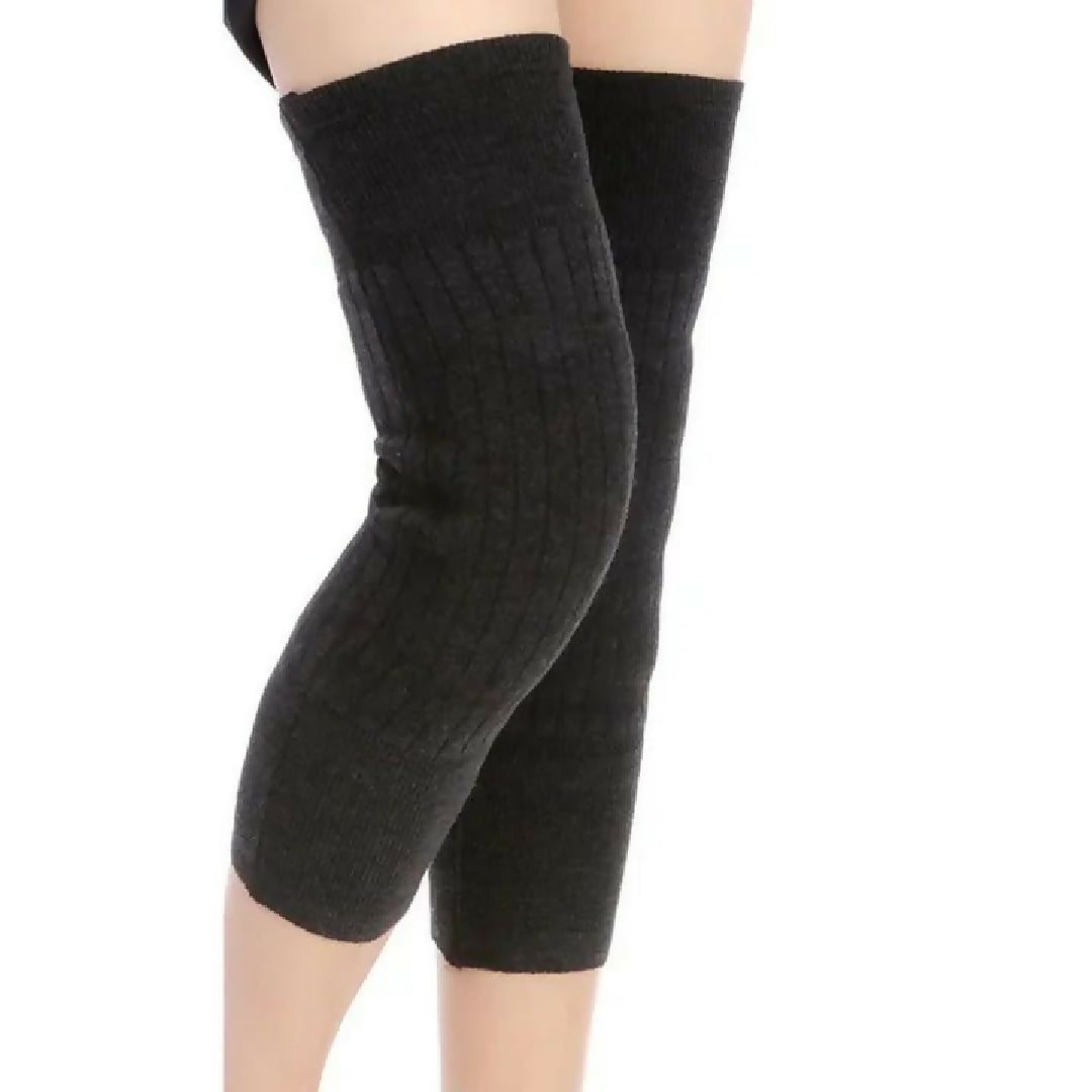 Men Women Cold Proof Plush Socks Warm Leggings Knee Pad Non slip Joint Injury Recovery Outdoor Sports Compression Winter