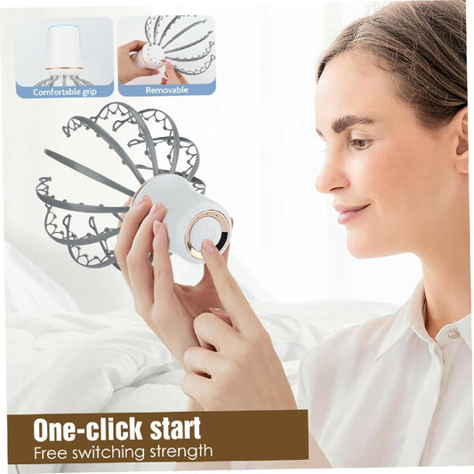 Electric Scalp Massager Octopus Shaped Scalp Massager with 12 Claws 500 mAh 3 Mode Scalp Massage Tool with Handle Compact Head Massager for Stress and Headache Relief and More