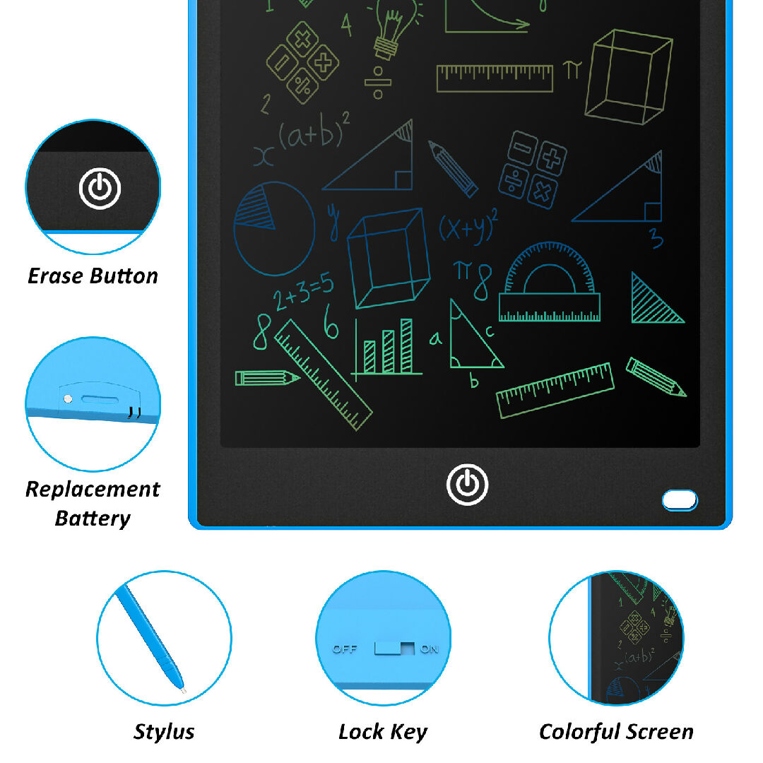LCD Writing Tablet 10-5 Inch Multicolor Electronic Graphics Tablet Writing Board LCD Writing Pad Drawing Tablet Handwriting Paperless Notepad Graphic Board for Kids