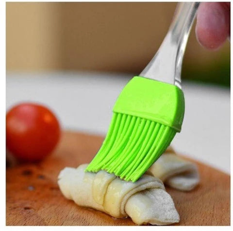 Silicon Soft Oil Brush Plastic Handle