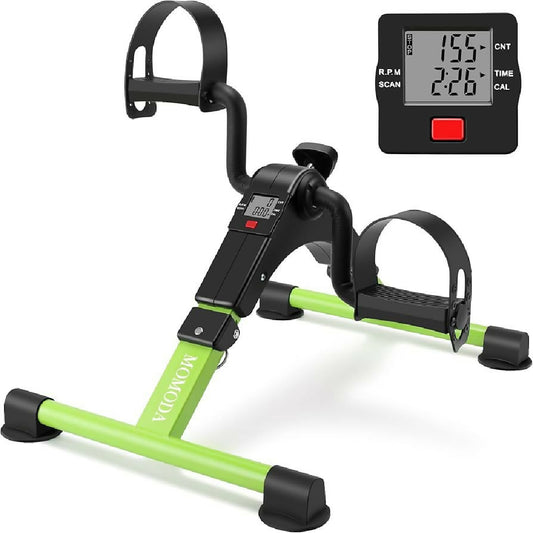 Mini Exercise Pedal Bike with LCD Display Portable Under Desk Leg Arm Fitness Trainer