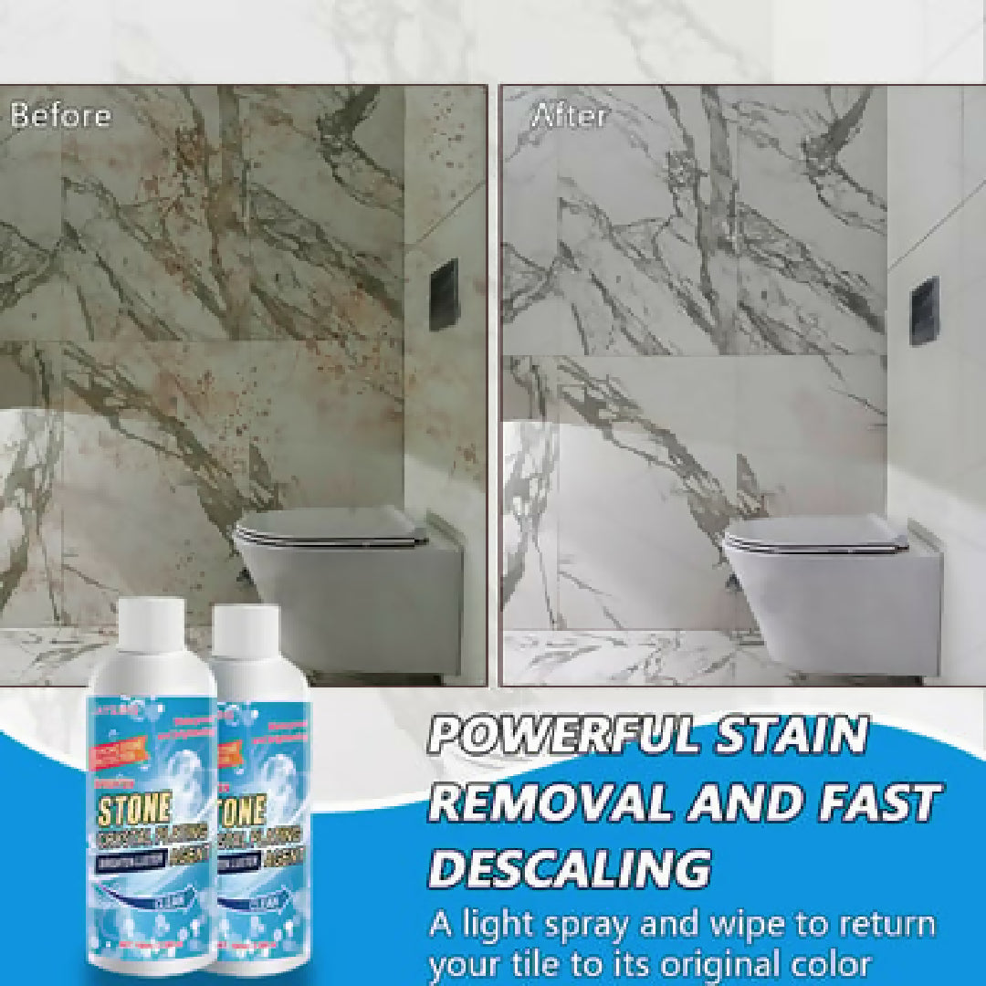 Stone Crystal Plating Cleaner Agent Stonework Polishing And Coating Agent Marble Tile Anti-Corrosion Incremental Crystal Stone Stain Remover With Box 100ml