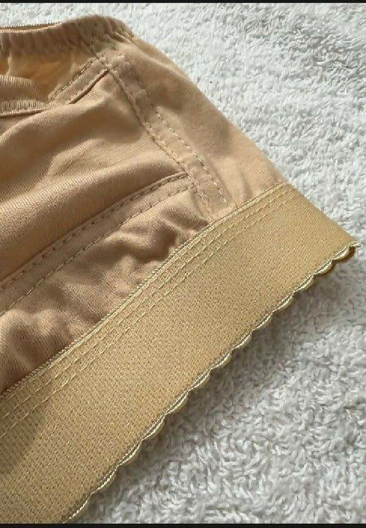 Plain Non-Padded Cotton Bra - Lightweight Comfortable Everyday Wear - Beige - Sizes 32-42 - 32