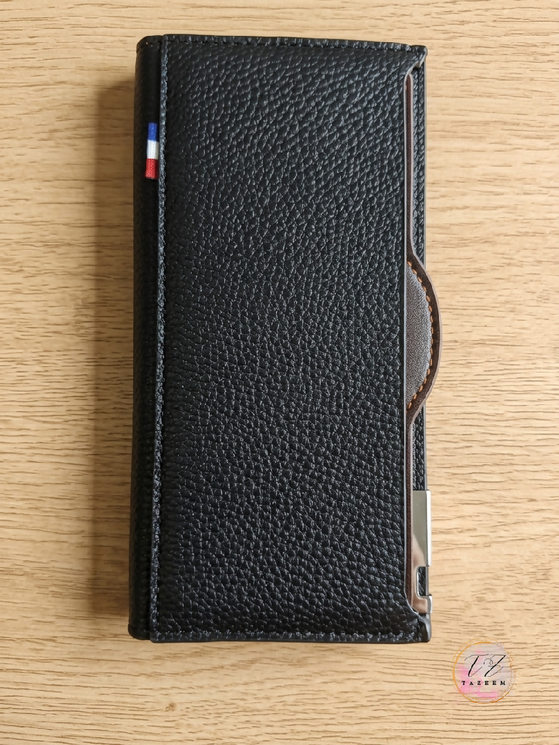 Long Leather Black Wallet