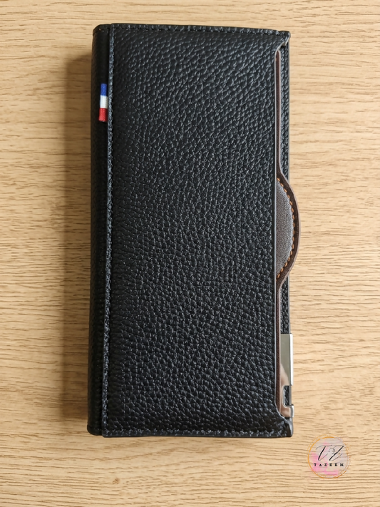 Long Leather Black Wallet