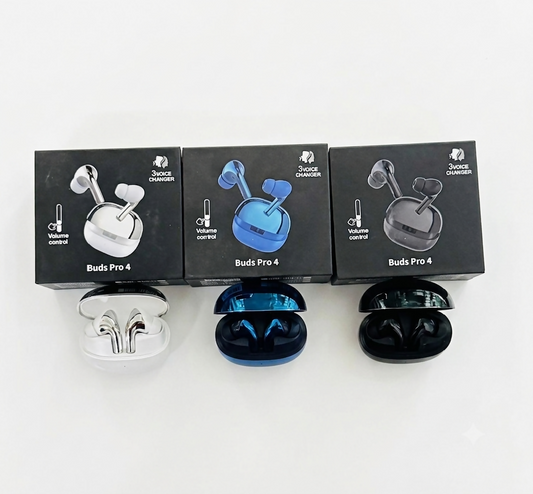 Buds 4 Pro Wireless Earbuds Bluetooth 5 Type C ENC Deep Bass Touch Control