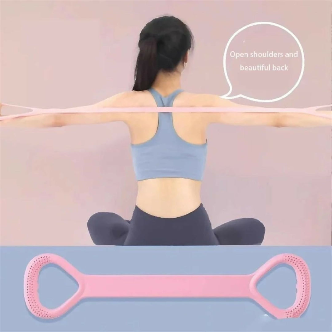 yoga belt Stretch Strap Yoga 8 figure Tensioner Yoga Tool Open Back