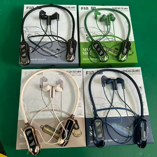 Fin KL-98 Wireless Neckband Bluetooth Headphones with Digital LED Display