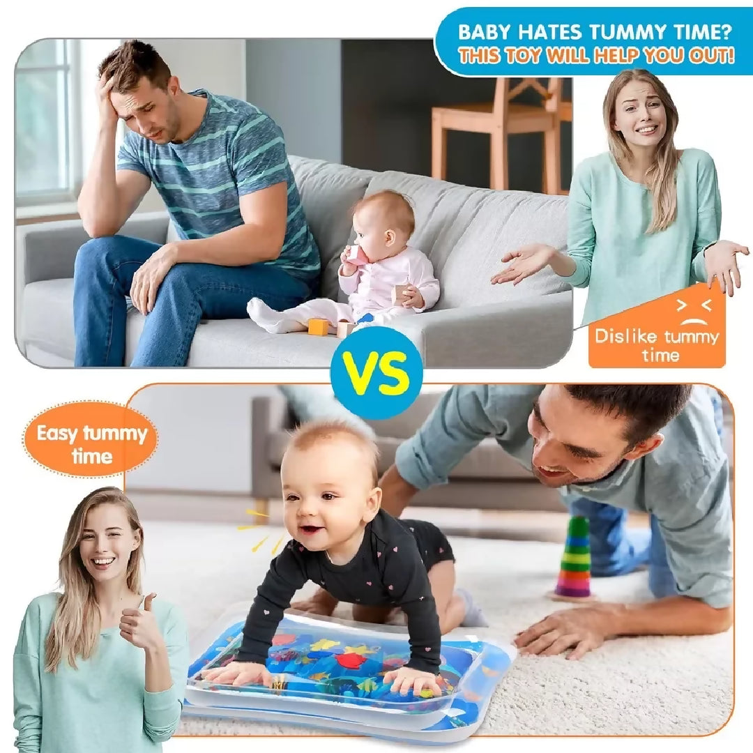 Sale Inflatable Leakproof Water Mat For Kids - Inflatable Tummy Time Mat - Random Color