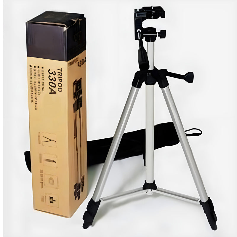330A Multi-Functional Professional Lightweight Portable Tripod Stand For Mobile Phones And Cameras