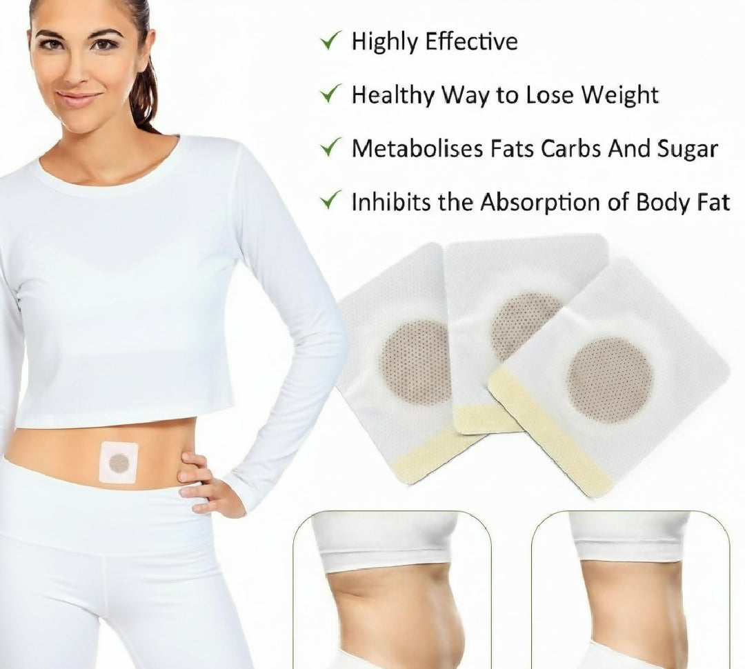 ELAIMEI Slimming Patch 30pcs - Weight Loss Sticker for Abdominal Fat and Waist Shaping