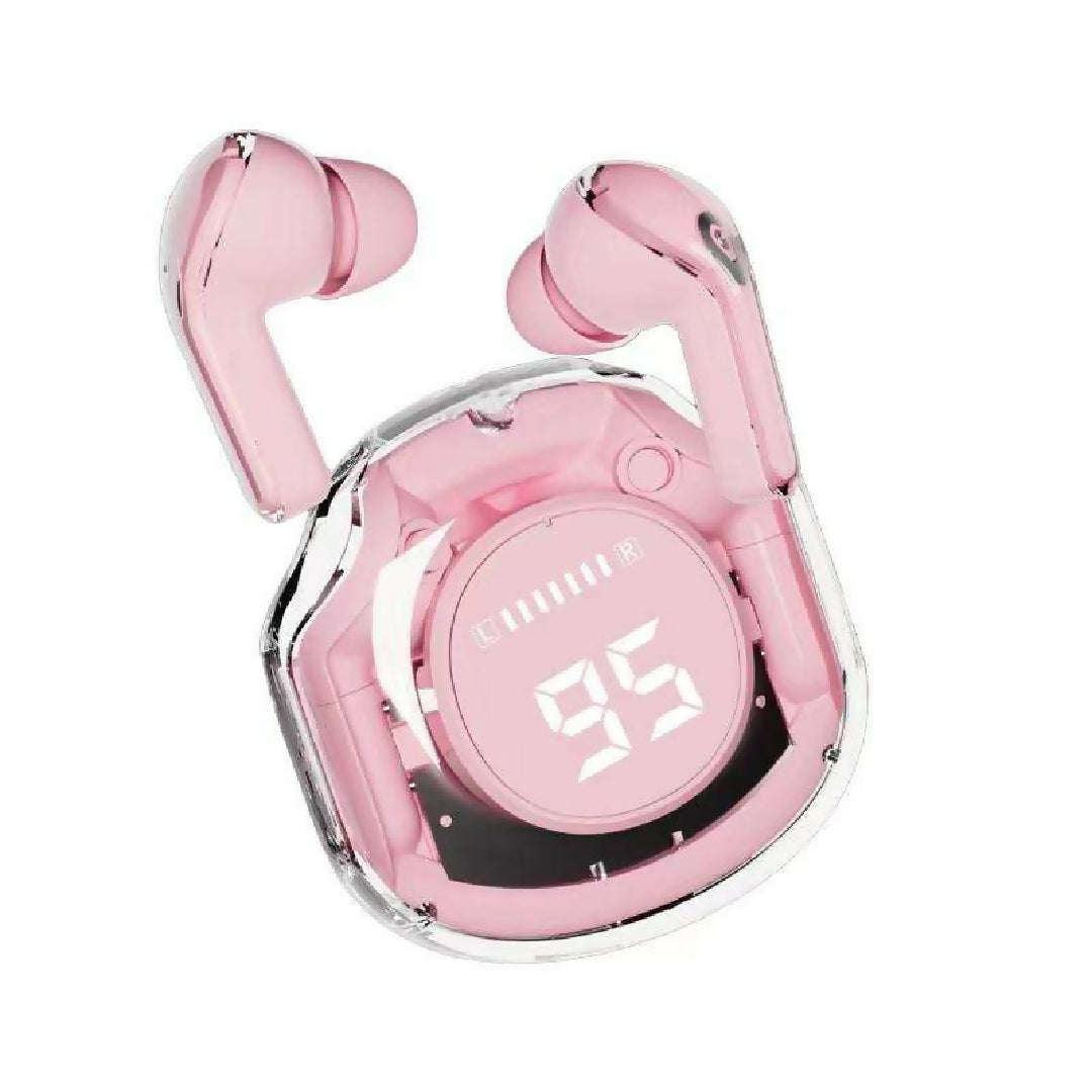 Air39 Transparent Wireless Earbuds Bluetooth TWS Gaming Earphones with LED Display and HD Bass
