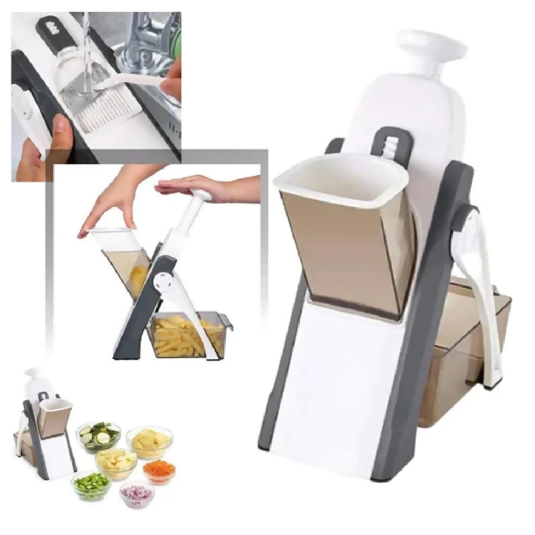 Safe Slice Vertical Mandoline Slicer Adjustable Multi Purpose Cutter
