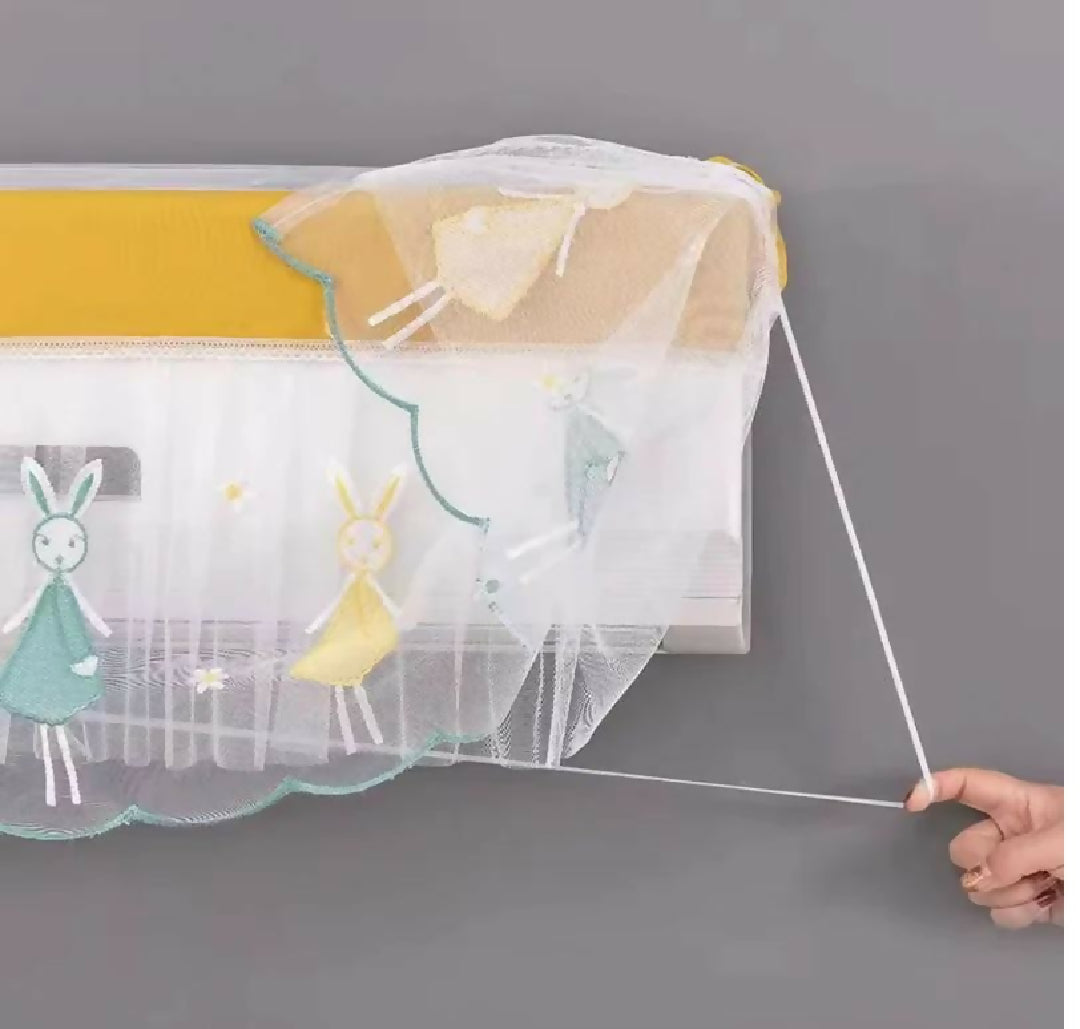 Transparent Ac Cover Inner 1 Ton 1 5 Ton Double Layer Dust Proof Waterproof AC Cover Adjustable Indoor Air Conditioner Cover