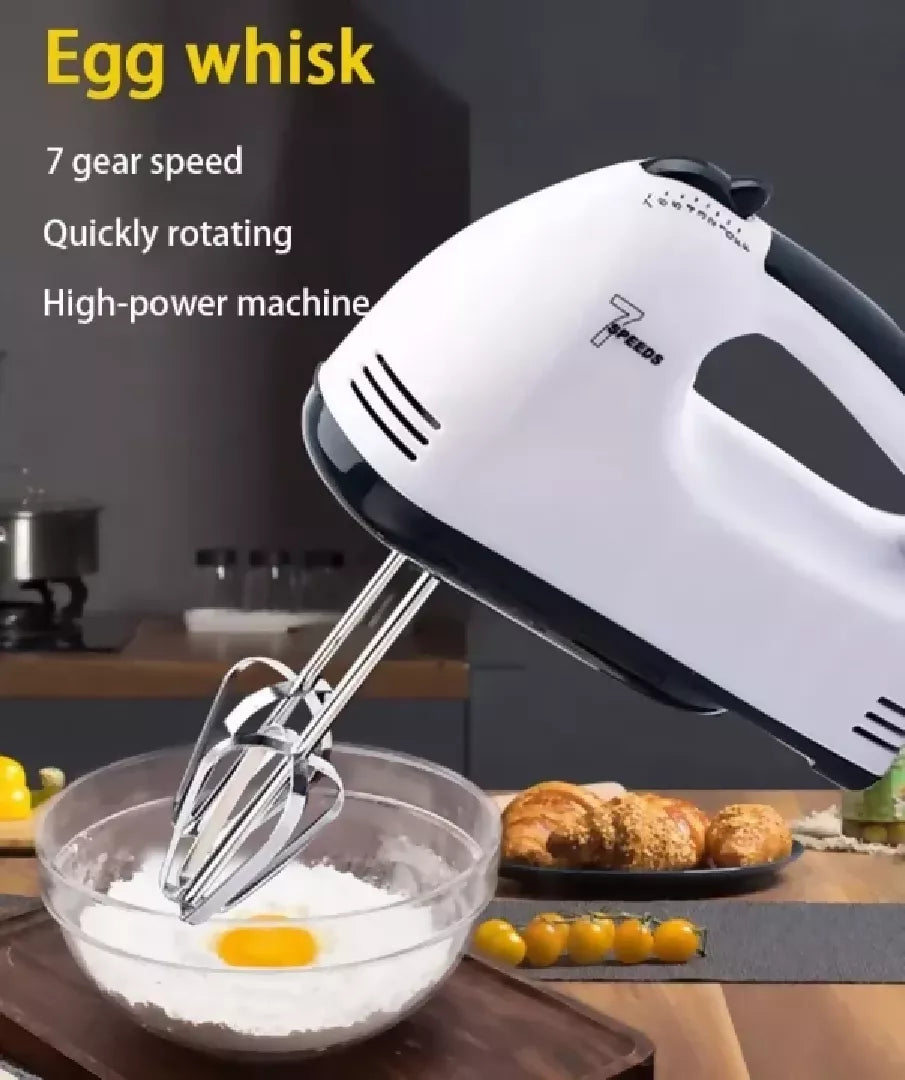 Scarlett 7 Speed Electric Hand Mixer Egg Beater 180W High Power Blender for Baking