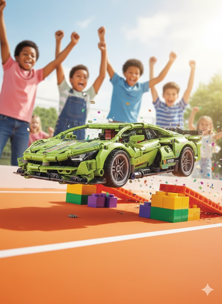 Building Block Sports Lamborghini Car For Kids