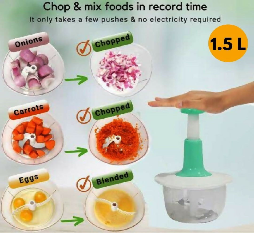 1-5L-Manual-Food-Chopper-Speedy-Hand-Press-Vegetable-Fruit-Cutter-Plastic-Body-Random-Color