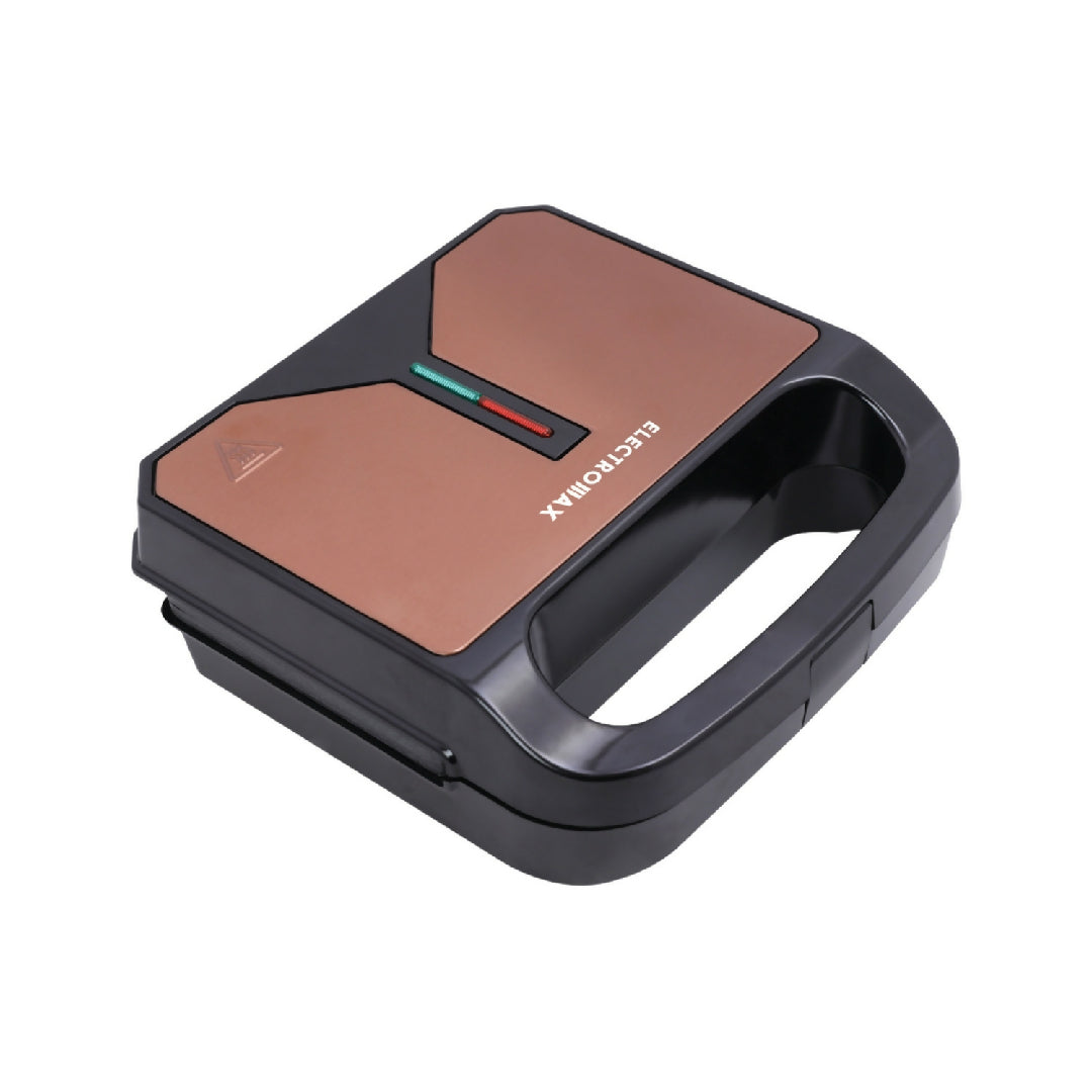 Electromax Sandwich Maker – Non-Stick with 1200W Fast Heat and Overheat Protection (EMSM-702)