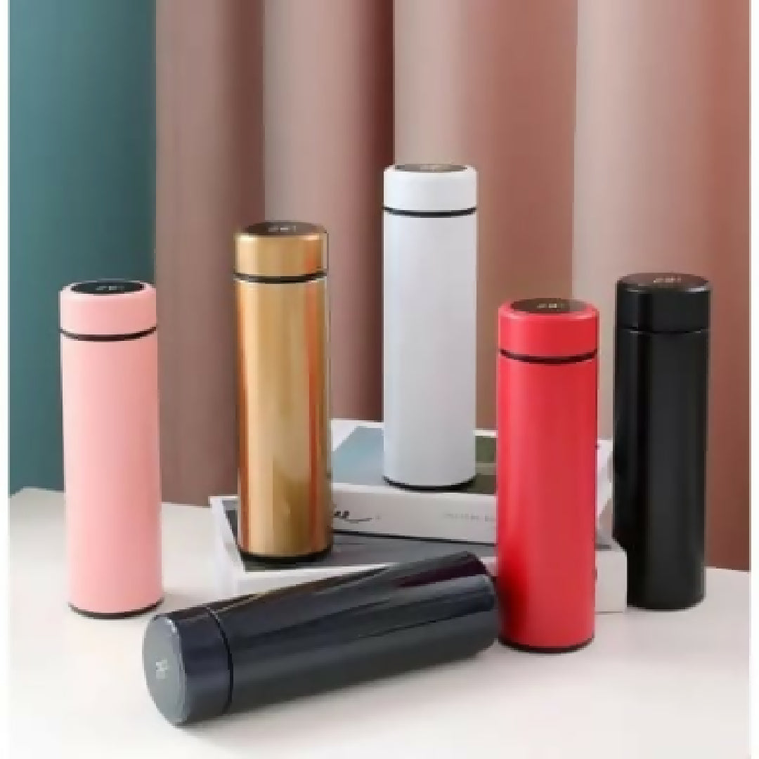 Temperature Water Bottle LED Temperature Display Hot Cold Vacuum Flasks stainless Steel Thermos LED 500ML Smart Thermos