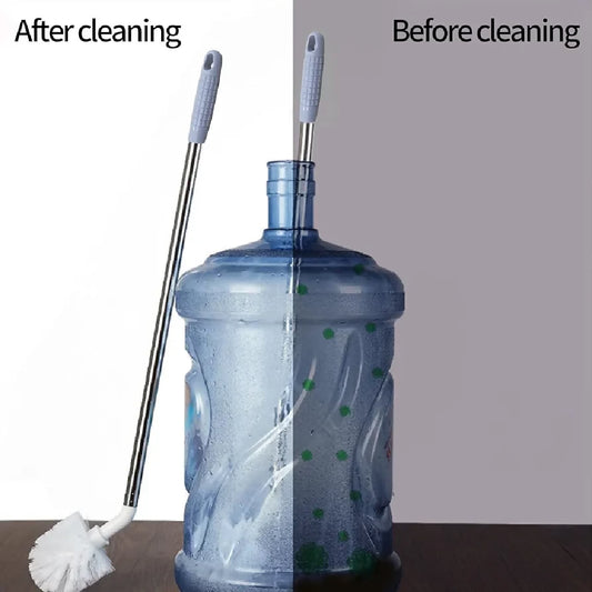 Bottle Brush for 19L Jug 11 and 19L Water Bottle Cleaning Brush Long Handle Bucket Brush 64cm Curved Cleaning Brushes with Stainless Steel Handle for Large