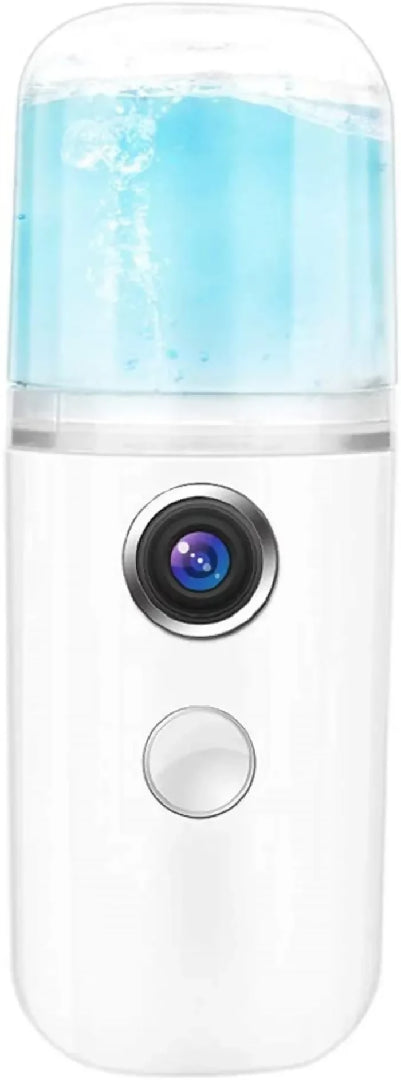 Portable Nano Facial Mist Sprayer Hydrating Ionic Facial Steamer for Instant Skin Moisture Glow Refreshing Mist USB Rechargeable