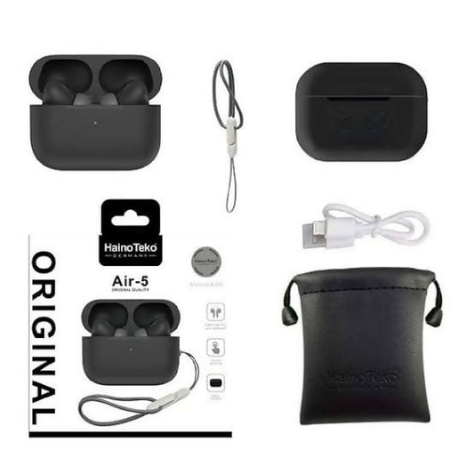 Haino Teko Germany Air 5 High-Quality Wireless Bluetooth Earbuds with Protective Case