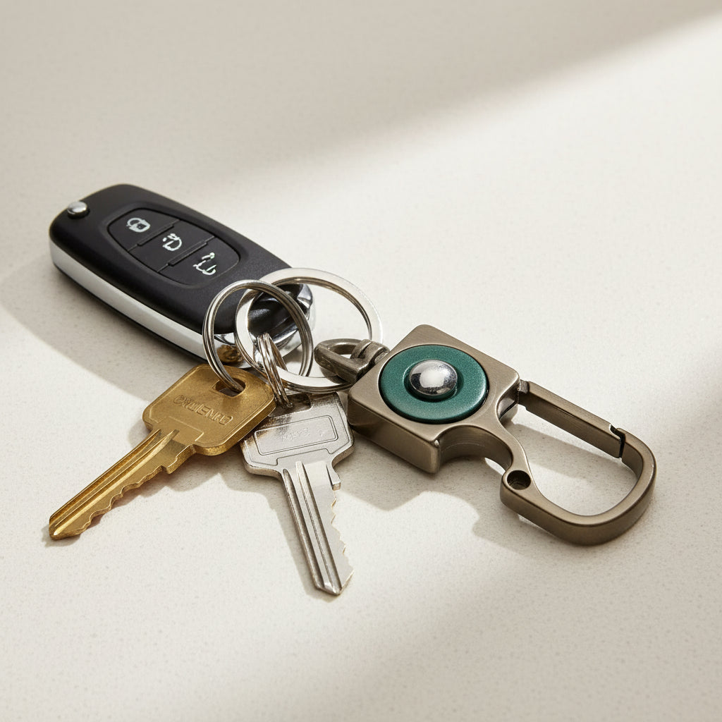 V9 Key Holder Keychain Gray