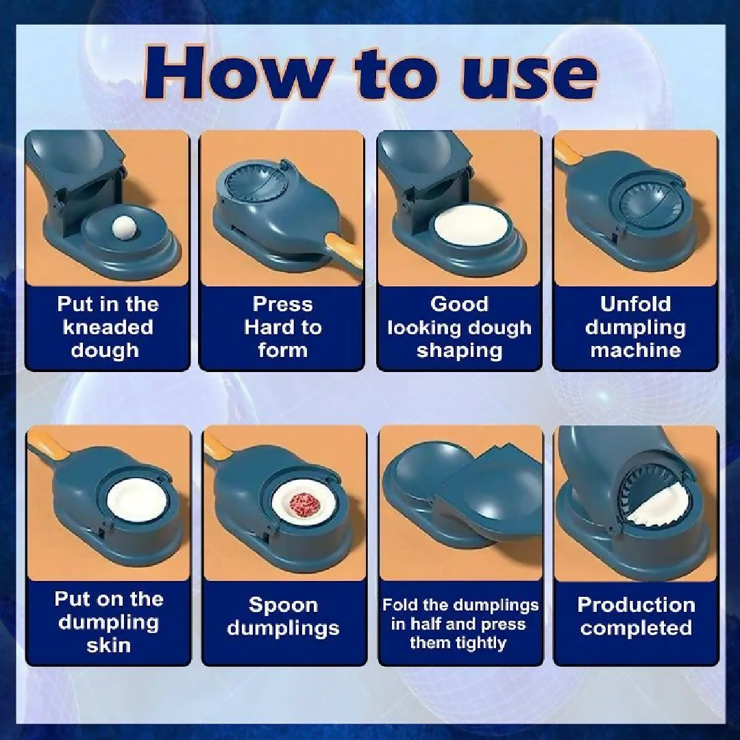 Samosa Pastry Dough Maker Dumpling Maker Dumpling Mold Dumpling Press Machine Dumpling Maker Mould Kitchen Hand Dumpling Making Tools Ravioli Mould Wrapper Baking Pastry Manual Press Maker