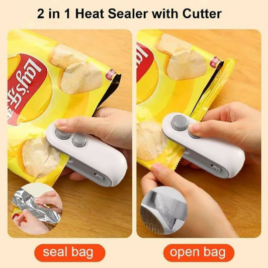 Portable Rechargeable Mini Sealer For Plastic Bags - Handheld Heat Sealing Machine