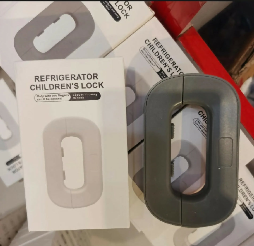 Pack of 2 Refrigerator Safety Lock Child Proof Fridge Lock with Strong Adhesive