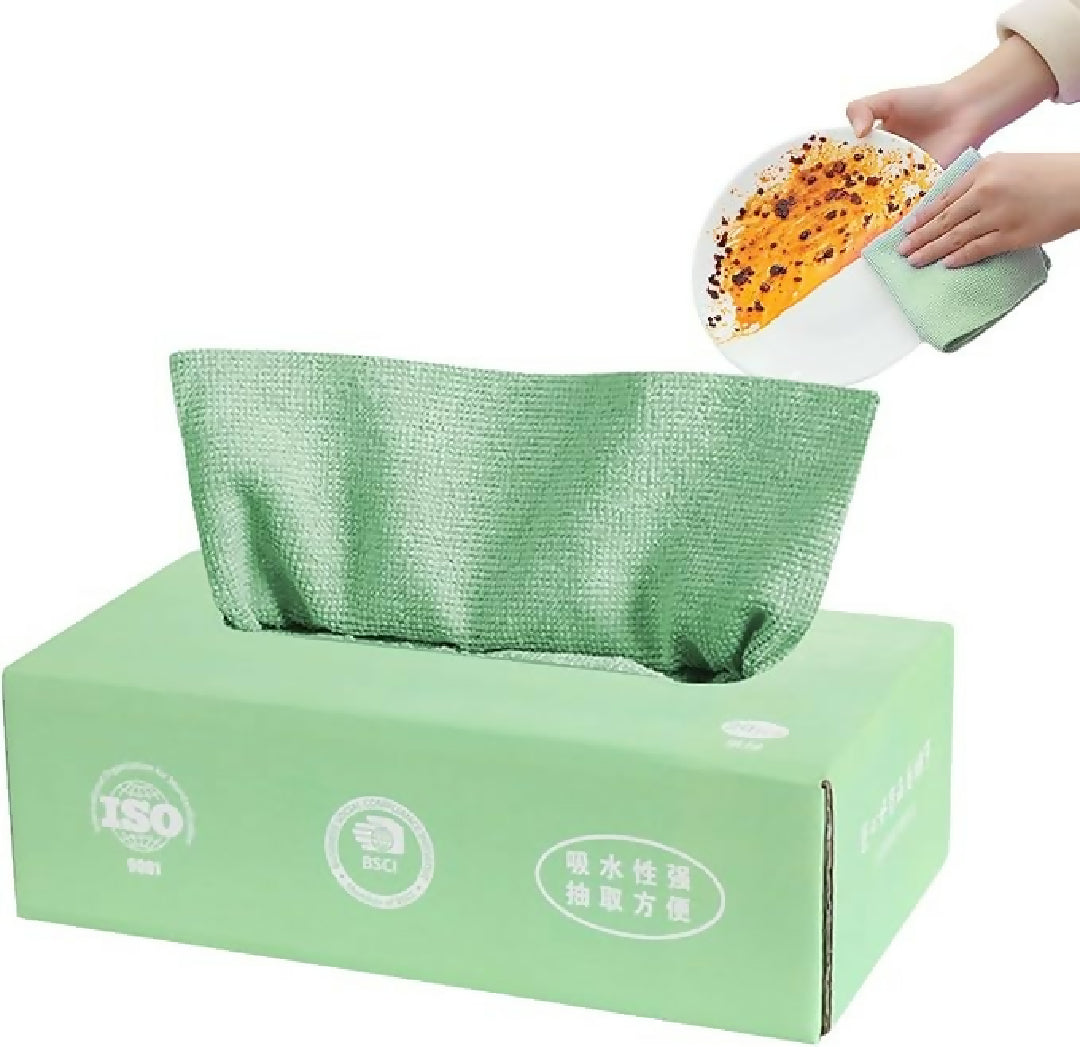 Microfiber Cleaning Cloth Pack of 20 - Tissue Box Packing - Multi-Purpose Cloths