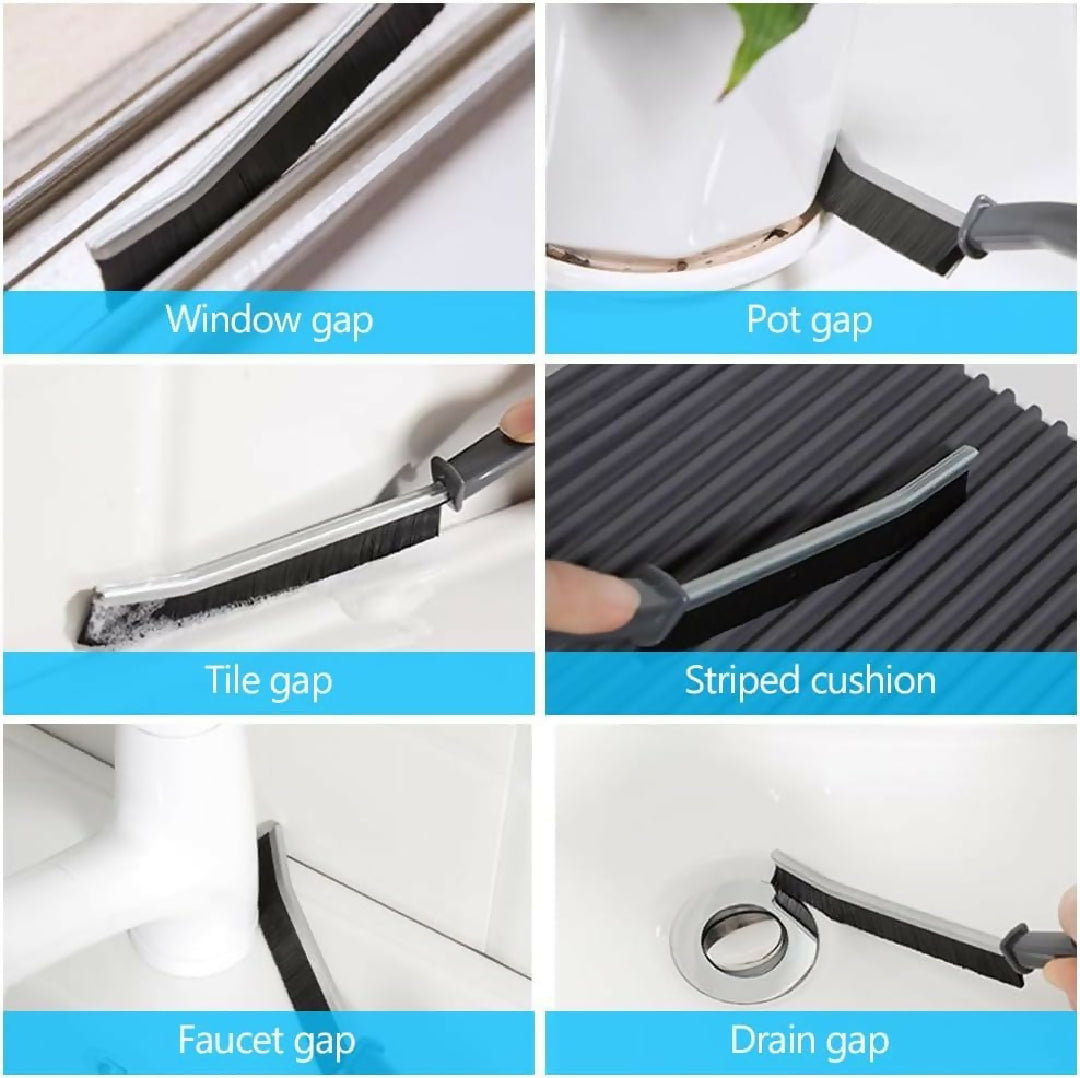 Hard Bristle Crevice Cleaning Brush Cleaning Tools for Household Use Multifunctional Gap Cleaning Supplies for Kitchen Bathroom Toilet Window Vehicle Faucets Grout Home Plastic