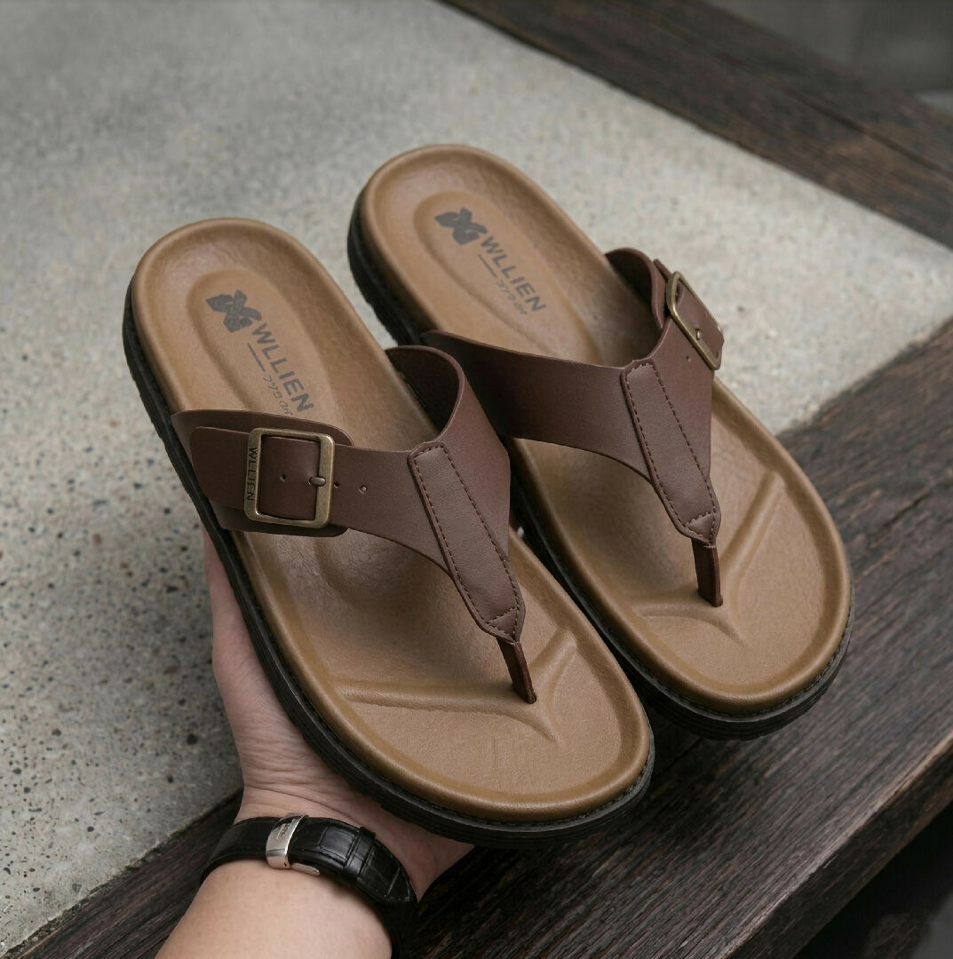 Men Orthopedic Soft Comfortable Chapple Adjustable Buckle Non Slip Slides