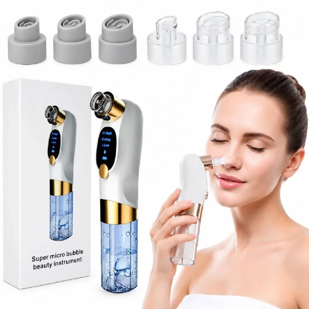 Electric Micro Bubble Beauty Blackhead Remover Pore Vacuum Cleaner Facial Deep Cleansing Device USB Rechargeable Skin Care Tool