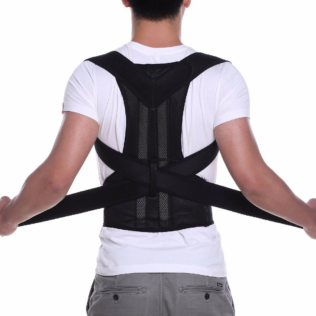 Adjustable Magnetic Posture Corrector Back Brace Support Belt for Upper Back Pain Relief Standard Size