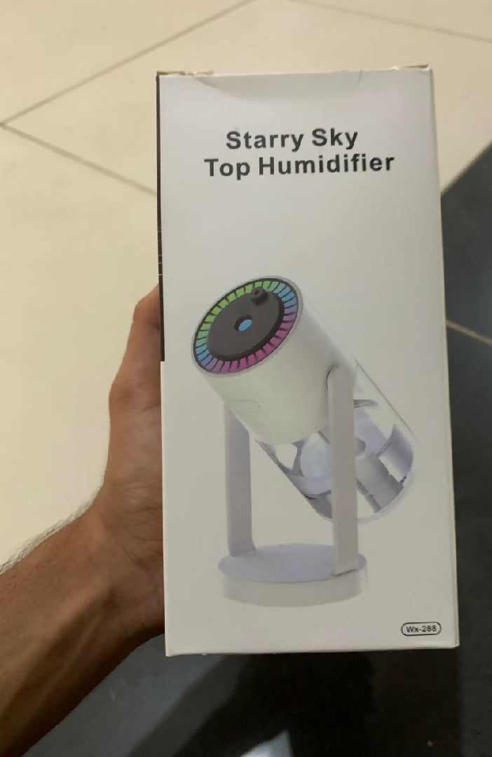 Sky Humidifier - Ultrasonic Air Humidifier and Aroma Diffuser - Cool Mist Maker for Fresh Moist and Relaxing Room Atmosphere