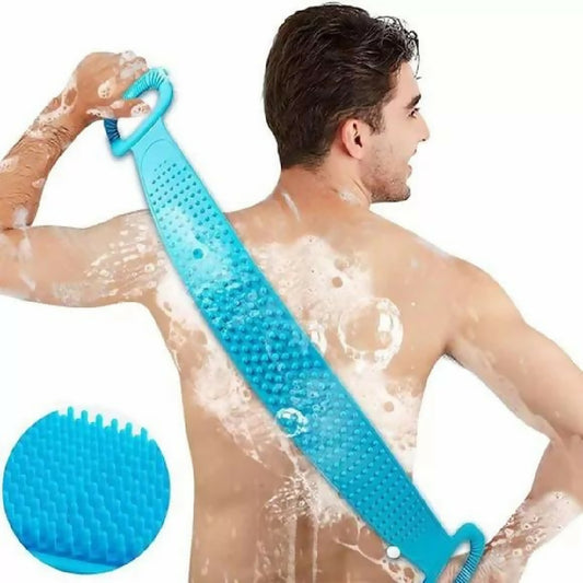 Silicone Bath Body Brush Exfoliating Long Silicone Body Back Scrubber Easy To Clean Lathers Well Eco Friendly Long Lasting