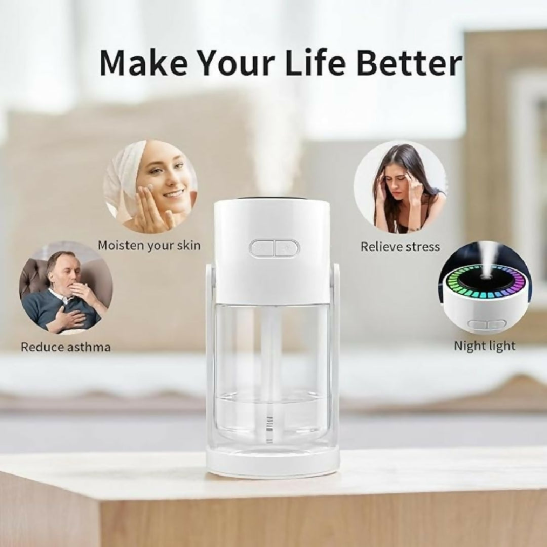 Sky Humidifier - Ultrasonic Air Humidifier and Aroma Diffuser - Cool Mist Maker for Fresh Moist and Relaxing Room Atmosphere