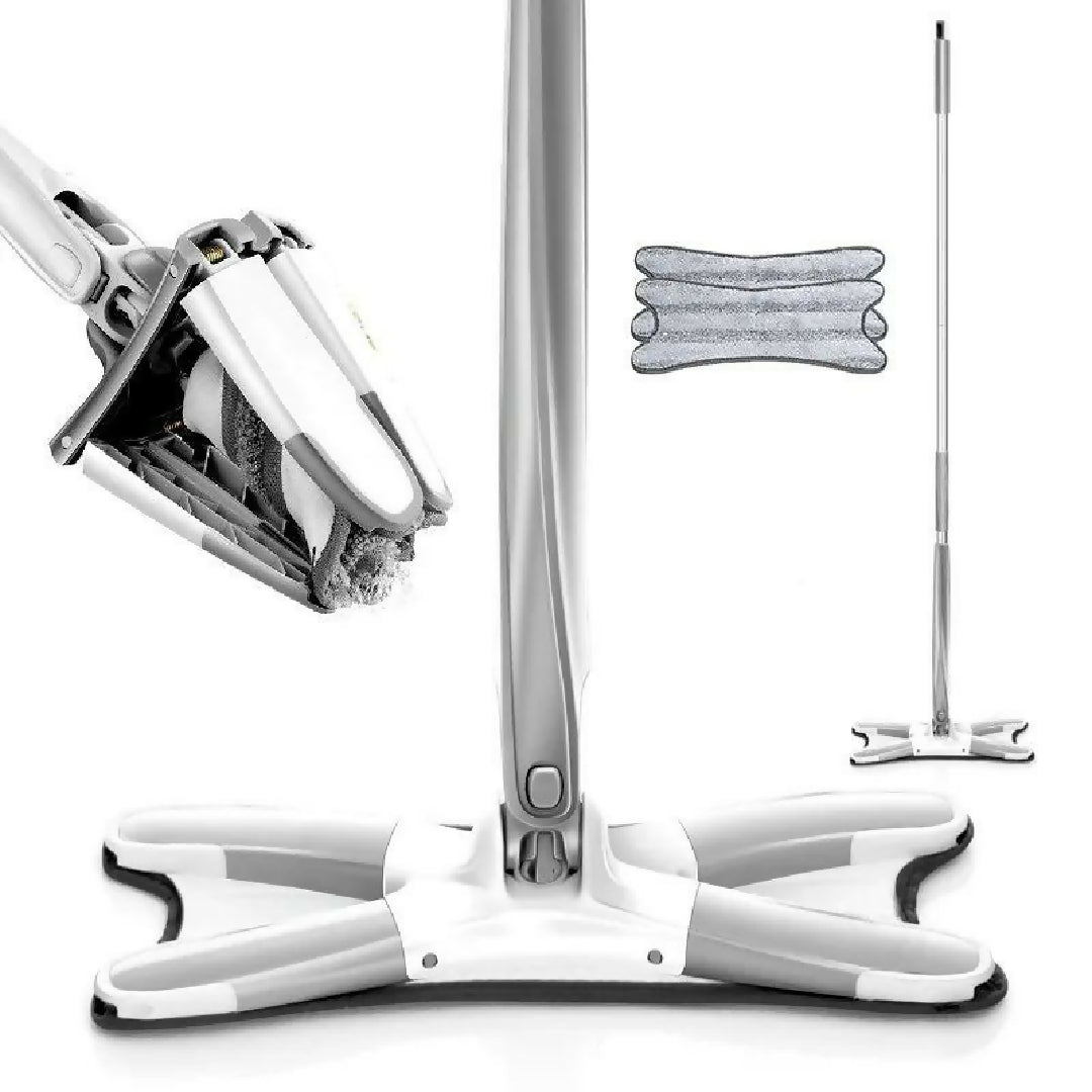 Twist Mop X Shape Microfiber Mop Floor Clean Mop Twist Mop With 360 Rotating Head Dust Mop