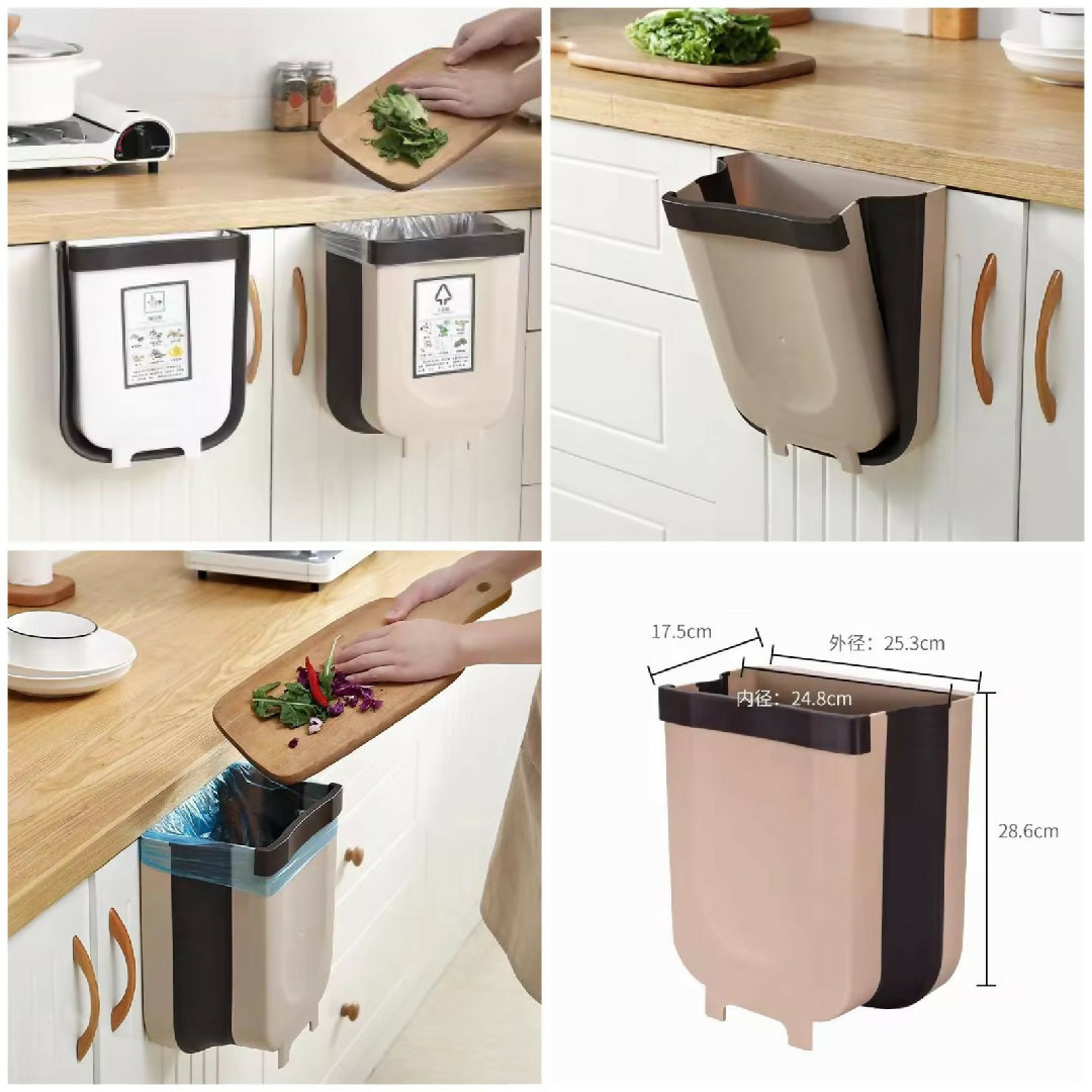 Rectangle Foldable Waste Bin for Kitchen Washroom and Cabinet