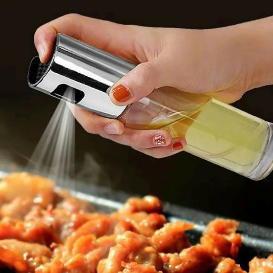 Kitchen Push Type Spray Olive Oil Sprayer Bottle Pump Oil Pot Leak Proof Grill BBQ Sprayer Oil Dispenser BBQ Gravy Boats Tools