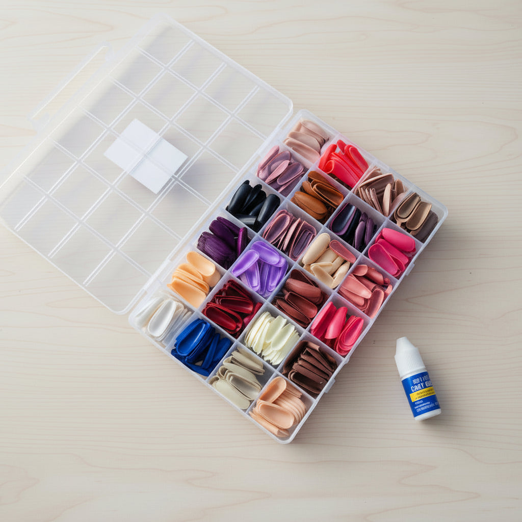 Press On Acrylic Nails Kit 24 Colors