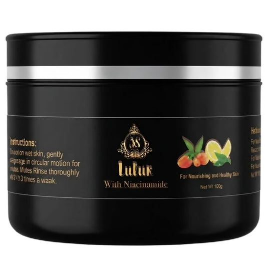 3S Lulur Black With Niacinamide Body Scrub Brightening Exfoliating Body Scrub for Smooth Soft Looking Skin 150g
