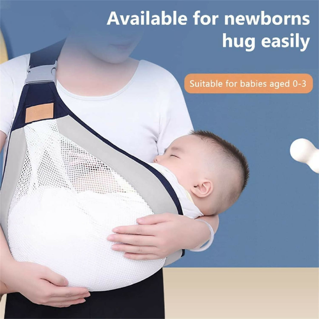 Baby Carrier - Ergonomic Baby Strap One Shoulder Labor-Saving Polyester Baby Half Wrapped Sling