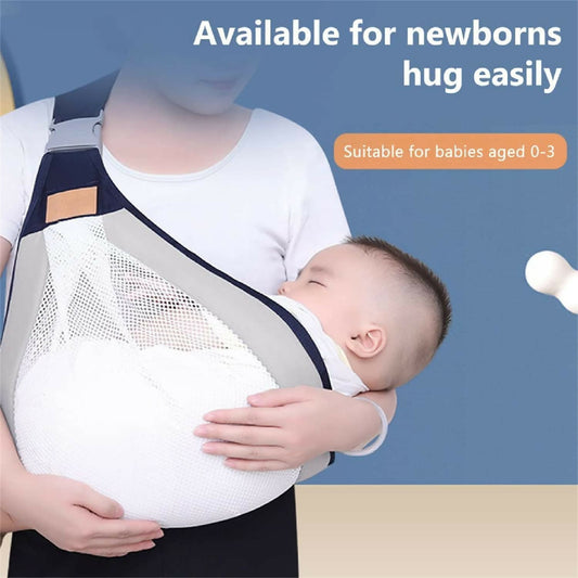 Baby Carrier - Ergonomic Baby Strap One Shoulder Labor-Saving Polyester Baby Half Wrapped Sling