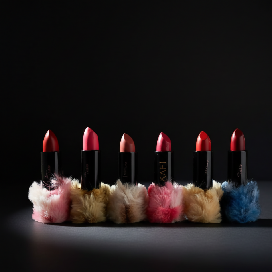 High Pigmented Fluffy Velvet Matte Lipstick - Pack of 6 - Soft Matte Finish