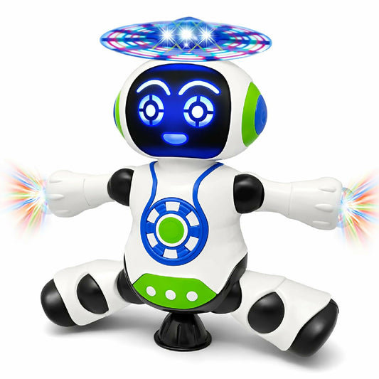 Dancing Robot Toy for Kids with Flashing Lights and Musical Sounds Real Moving Action