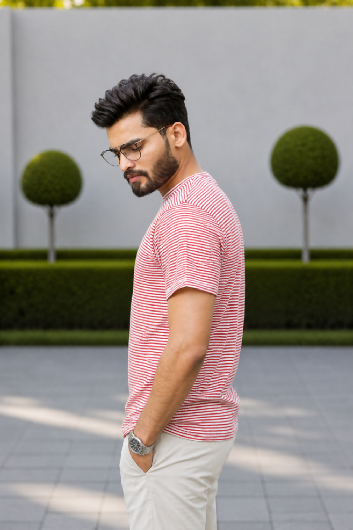 GLO-102 Coral Stripe Casual