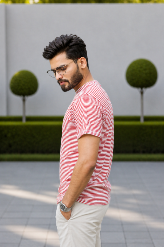GLO-102 Coral Stripe Casual