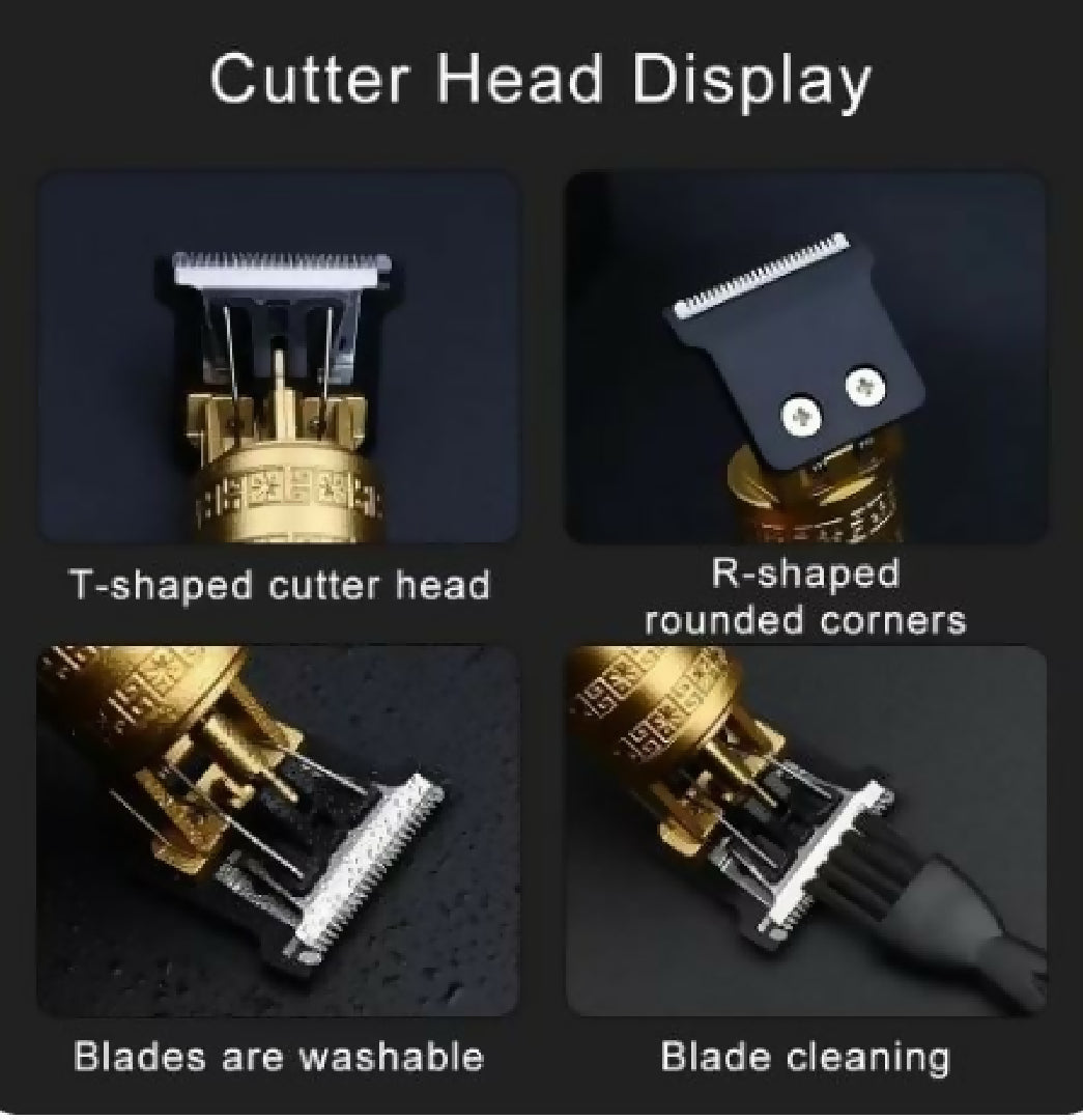 T9 Trimmer - Vintage T9 Gold Hair Trimmer - Premium Body Dragon Shape T9 Hair Trimmer